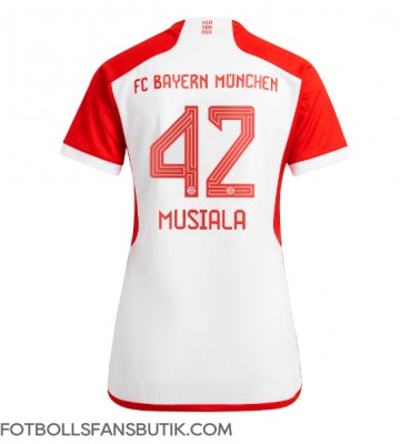 Bayern Munich Jamal Musiala #42 Replika Hemmatröja Damer 2023-24 Kortärmad